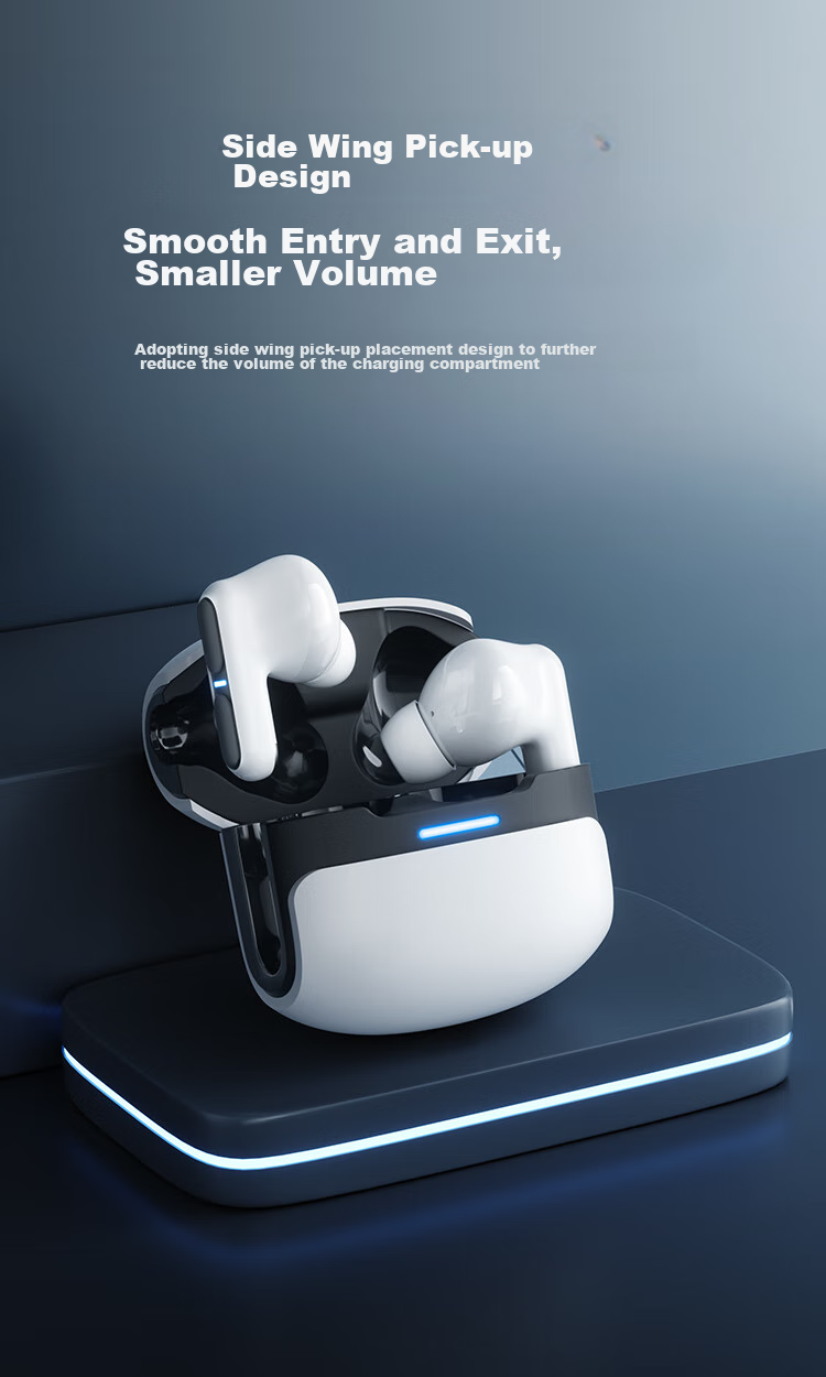 Беспроводные наушники Lanshidun THETA PRO True Wireless Bluetooth, 45 мс низкая задержка, шумоподавление ENC, длительное время работы, серый