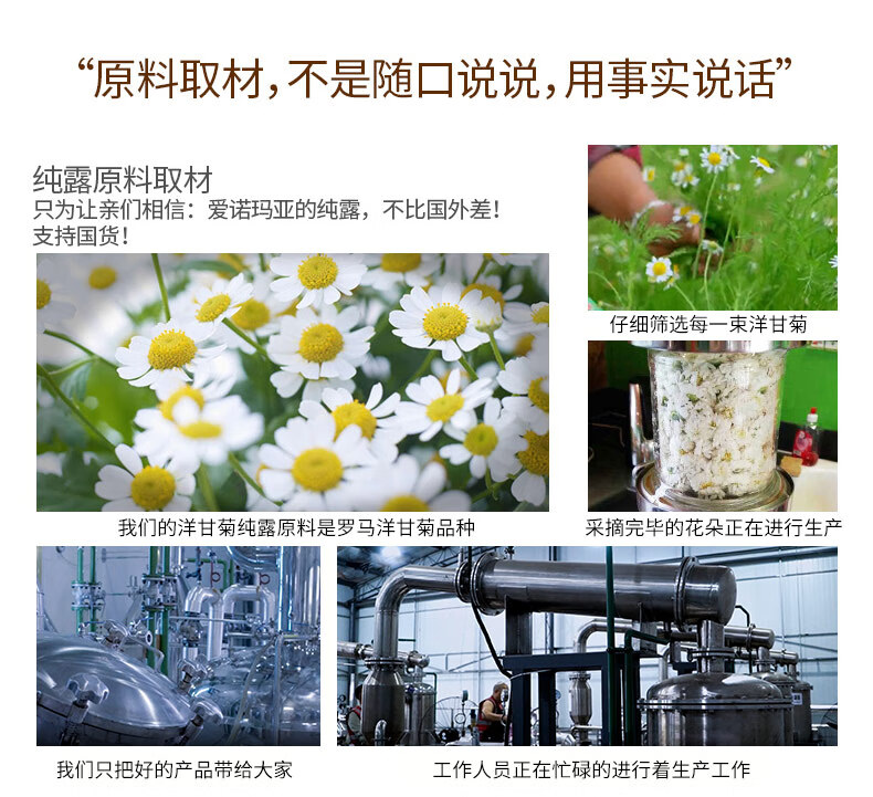 爱诺玛亚 洋甘菊纯露520ml 爽肤水湿敷水 喷雾化妆水 补水保湿舒缓刺激