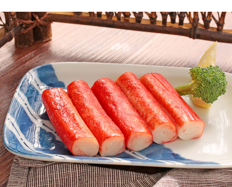 海霸王 蟹味棒 500g 蟹味蟹柳 火锅丸子 火锅食材 烧烤食材 关东煮