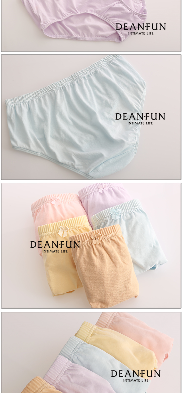 Женские трусы Deanfun, высокие, хлопковые, больших размеров, свободные, тонкие, треугольные, 2 шт., XXXL