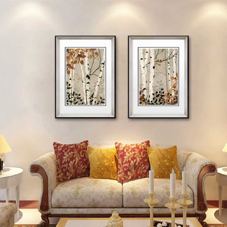 
                                                            KINGART 装饰画床头画轻奢挂画卧室装饰画壁画玄关画办公室字画后现代轻奢画二联墙画人物S19 优雅芭蕾舞一套2联价格 40*60                