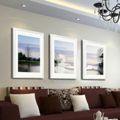 
                                                            KINGART 新中式后现代办公室客厅装饰画风景公司书房会议室挂画壁画墙画三联有框字画S52名言语录 B一套3联价格 50*70                