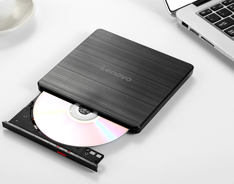 联想（Lenovo）8倍速 USB2.0 外置光驱 外置DVD刻录机 移动光驱 黑色(兼容Windows/苹果MAC系统/GP70N)-京东