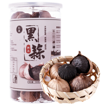 华字号 独头黑蒜 500g-京东