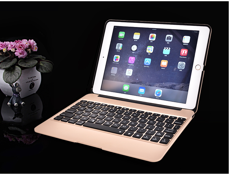 9保护套蓝牙键盘迷你 平板电脑背光金属壳 f04 ipad mini4专用太空灰图片