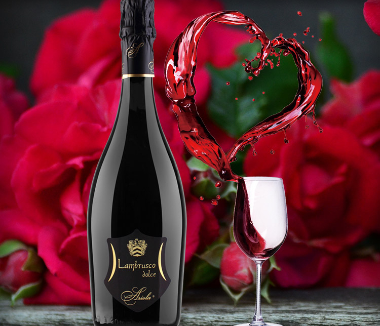 意大利进口lambrusco红酒低醇起泡酒婚庆情侣