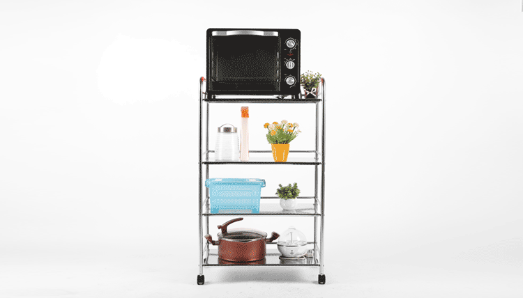 双鑫达 厨房置物架 微波炉架 不锈钢置物架 多层烤箱储物架子 货架 s