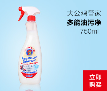 【京东超市】大公鸡管家 多能油污净 750ml-京东
