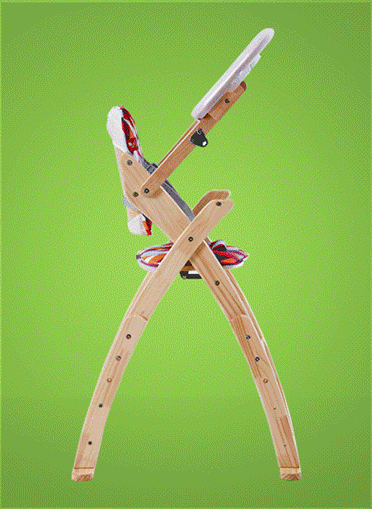 荟智(huizhi)多功能实木婴儿餐椅儿童餐椅 可折叠餐椅宝宝吃饭桌 hmy