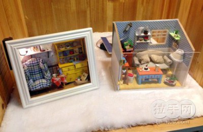 手工diy拼装小木屋性价比 手工diy材料包玫瑰花