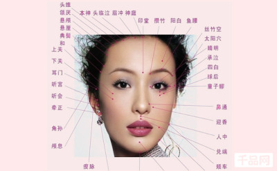 美容面部穴位面部针灸美容图片美容面部图片大全