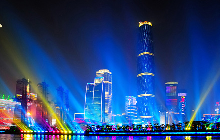 珠江夜游广州塔1层船票1张,赠送茶水,赏夜广州