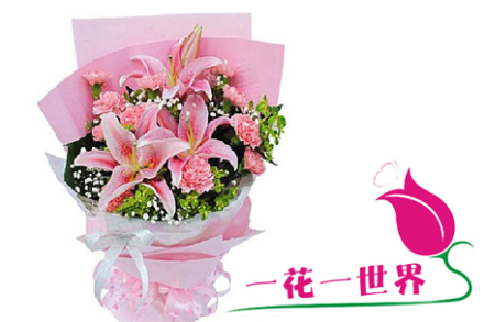 价值268元『一花一世界』生日百合花1束!风起