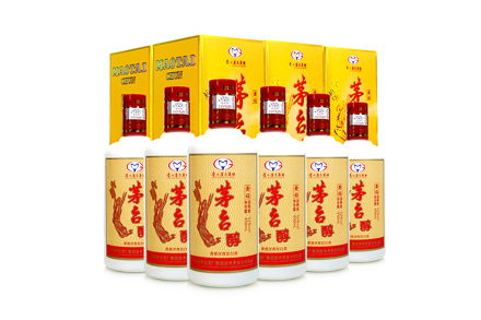 全国茅台醇黄钻白酒52度450ml整箱6瓶_团80