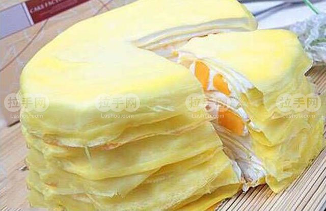 Lm芒果千层蛋糕8寸 团购 - 京东团购晋江站