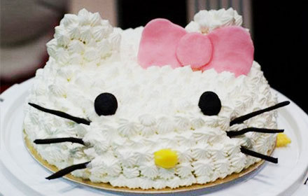 温莎烘焙Hello Kitty蛋糕1个(约8寸),免费打包-团