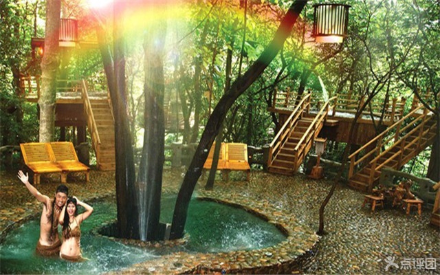 清远九州驿站树上温泉+天门沟原始森林景区 团