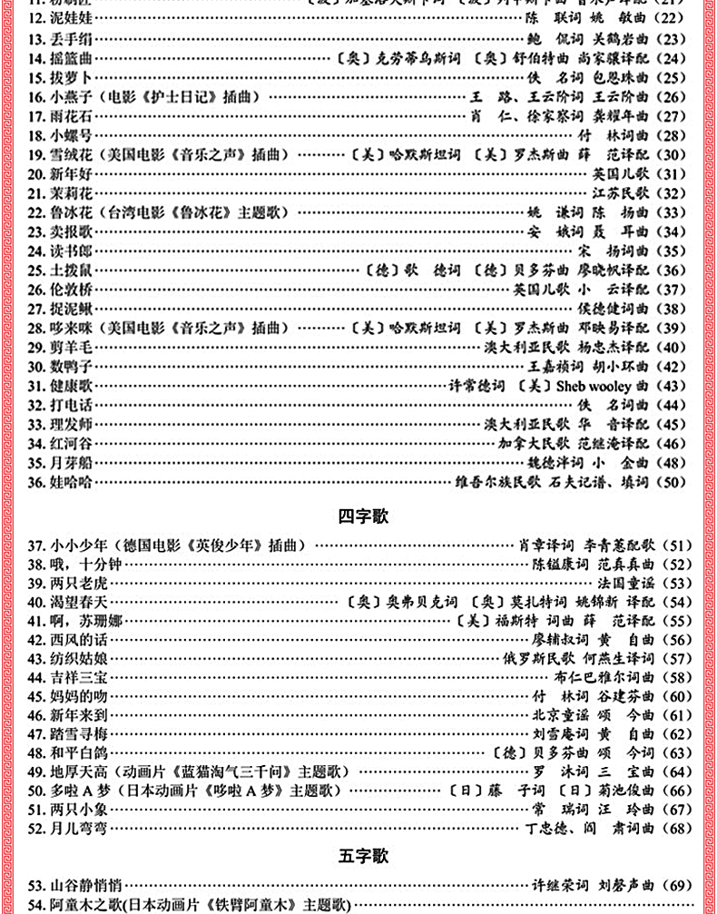 電子琴五線譜