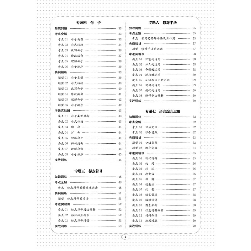 考进实验班——小升初衔接系统总复习 语文—目录2.jpg