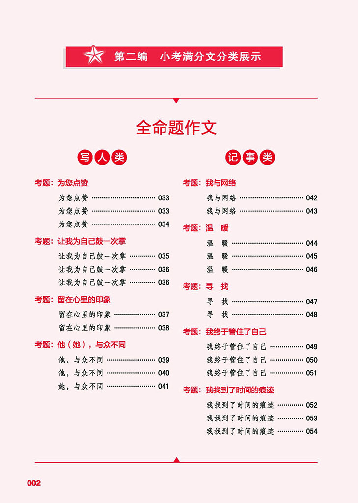 最新小考滿分作文