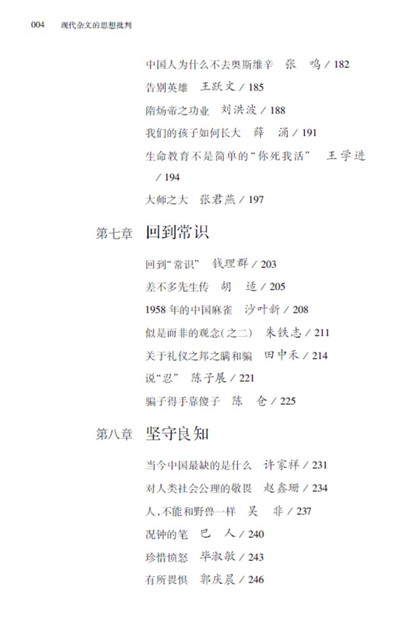 現代雜文的思想批判
