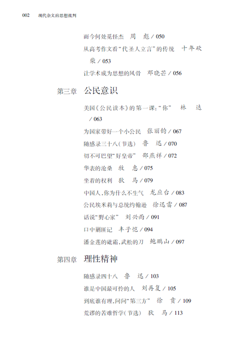 現代雜文的思想批判