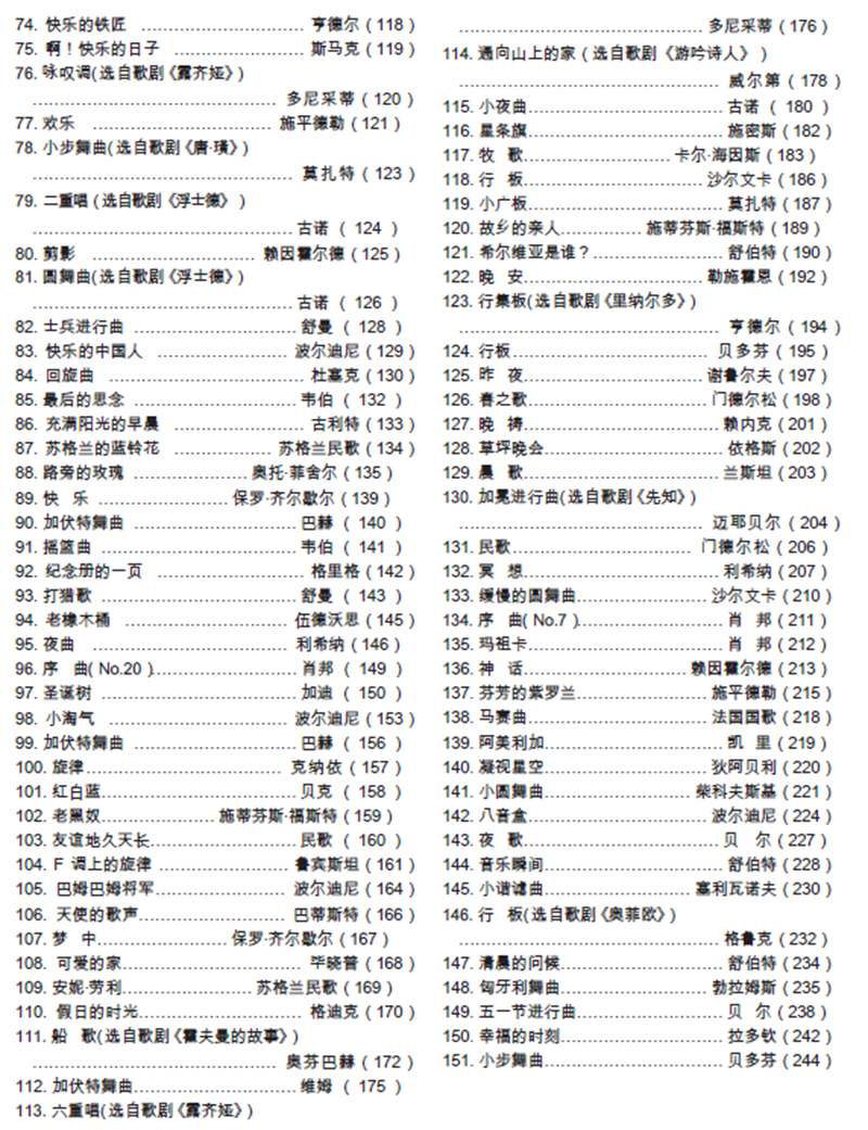 世界兒童鋼琴名曲集