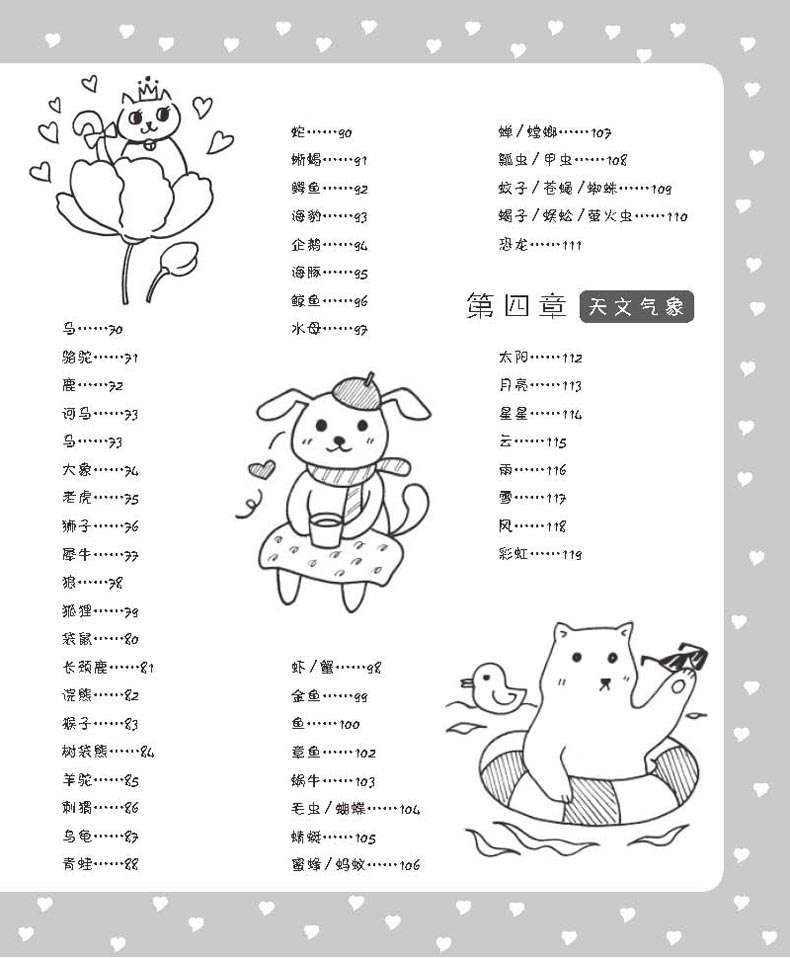 简笔画素材图库(3)简介,目录书摘