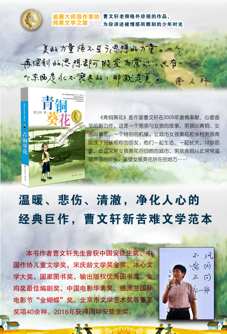 青铜葵花曹文轩狼王梦沈石溪苏菲的世界(新版)正版三国演义青少版三国