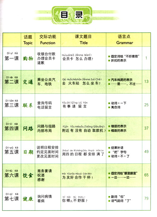初級(jí)漢語(yǔ)教程
