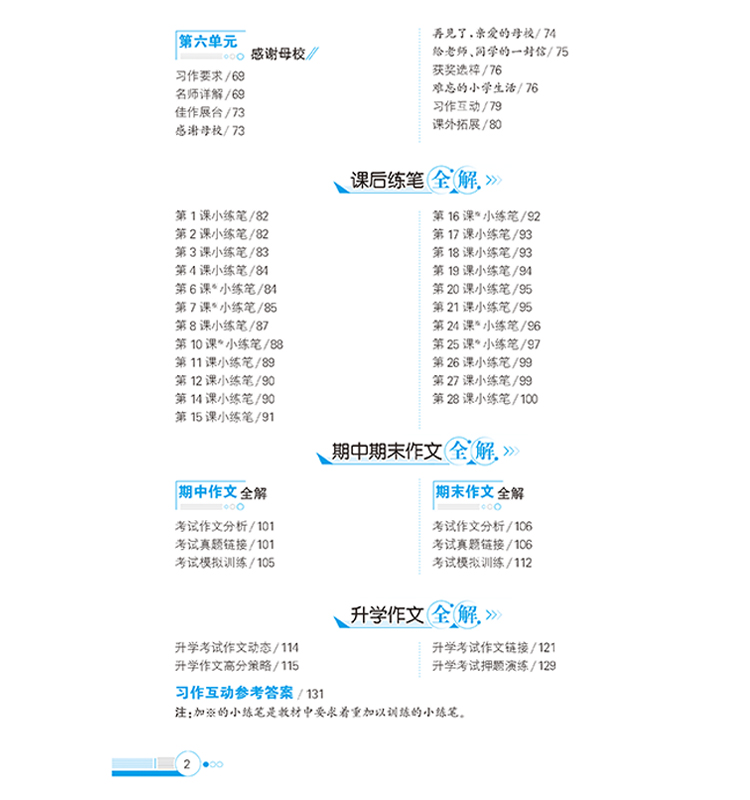 全解六年級(jí)下
