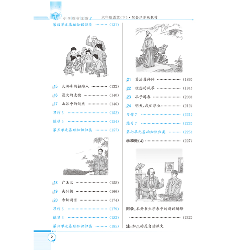 小學(xué)教材全解六年級下