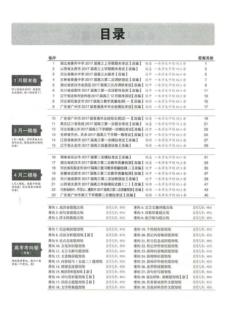 全程優(yōu)選卷