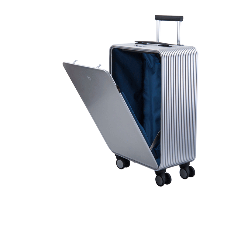 途加1号独特打开的旅行箱