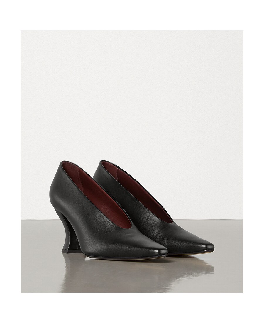 bottega veneta葆蝶家/bv/宝缇嘉女士奢侈品女鞋黑色almond高跟鞋