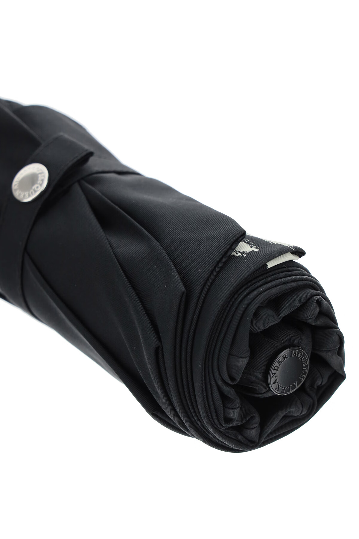 亚历山大麦昆(alexander mcqueen)中性款男女同款可折叠雨伞雨具 黑色