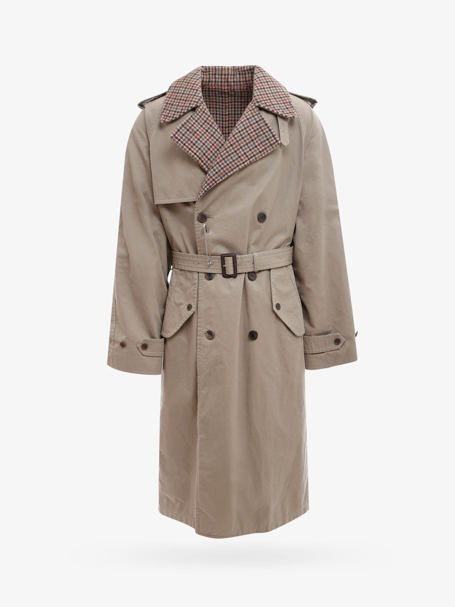 balenciaga巴黎世家奢侈品男装男士卡其色风衣外套卡其色2