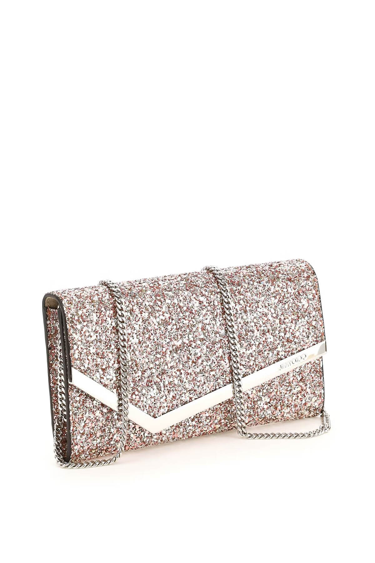 jimmy choo/周仰杰/吉米周奢侈品女包香槟金翻盖链条单肩包晚宴包