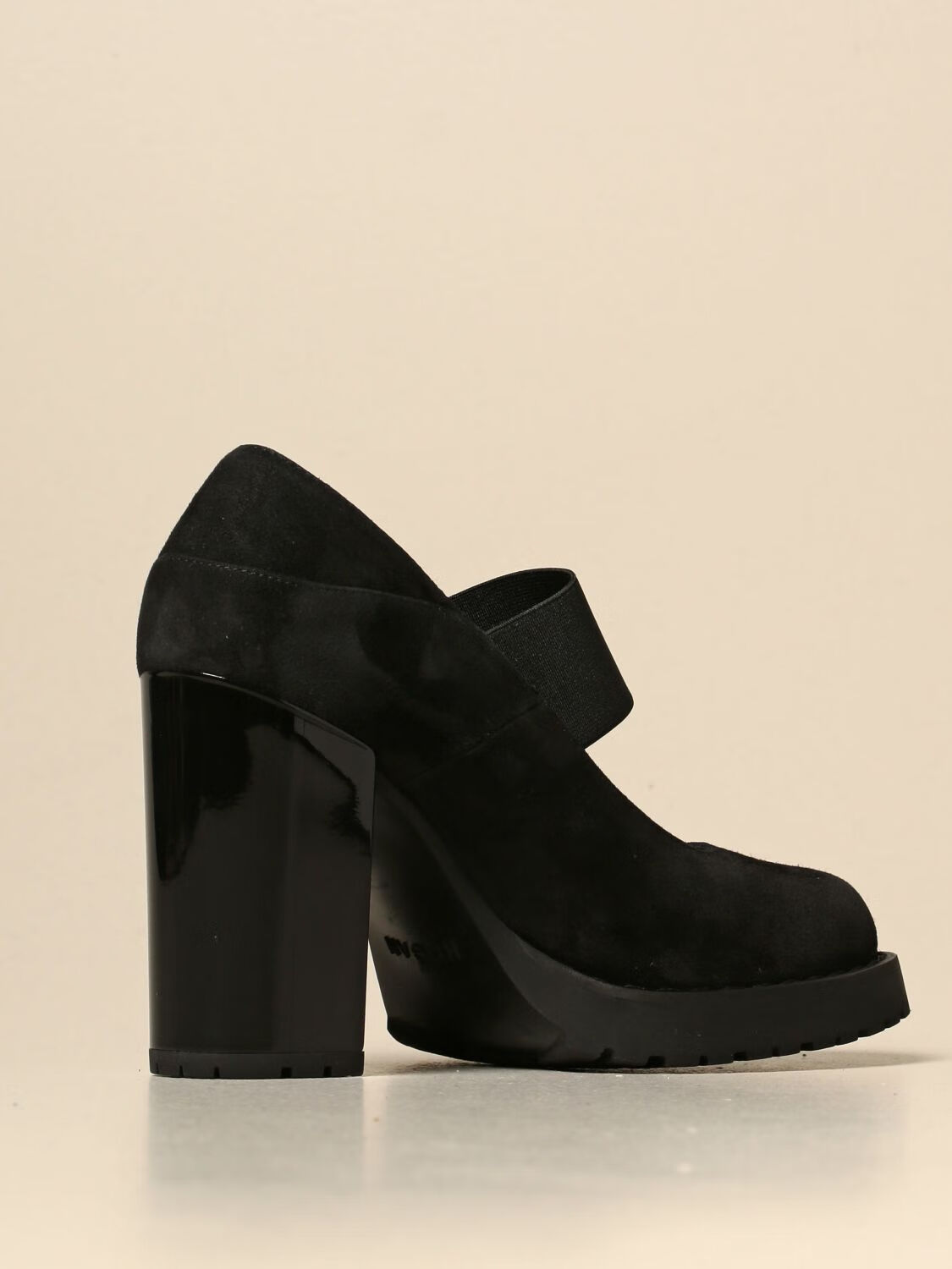 hogan/霍根/豪格新款女鞋女士黑色麂皮高跟鞋 hxw5420dg50 黑色 40