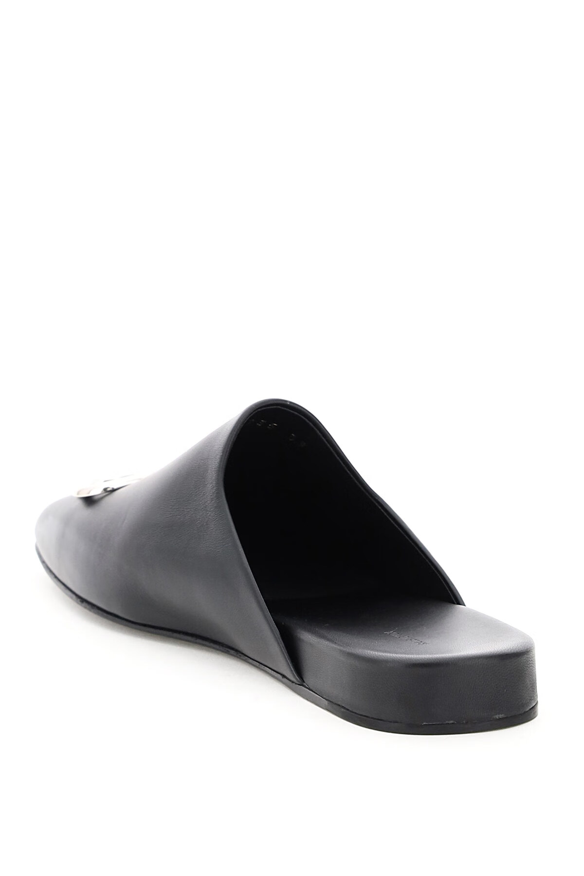 balenciaga/巴黎世家奢侈品女鞋女式黑色平底穆勒拖鞋 黑色 39【图片