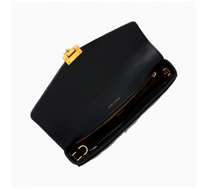 mcm女士黑色绗缝皮革millie斜挎链条包myz9sme42bk黑色均码