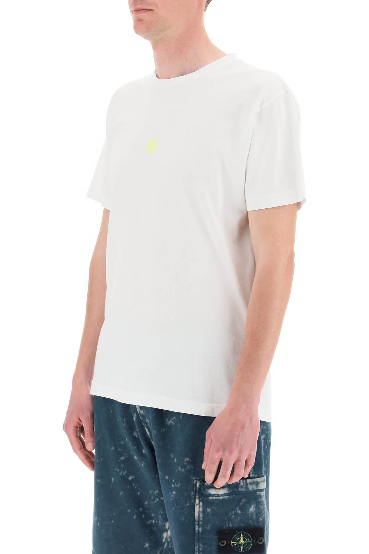 stone island/石头岛新款奢侈品男士白色圆领短袖t恤 白色 s【图片