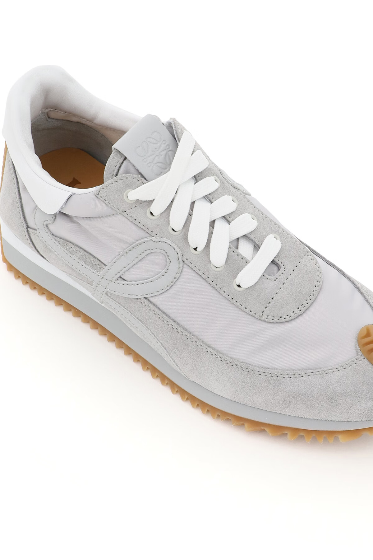 罗意威(loewe)男鞋男士灰色白色拼色平底休闲鞋 m816282 灰色 40