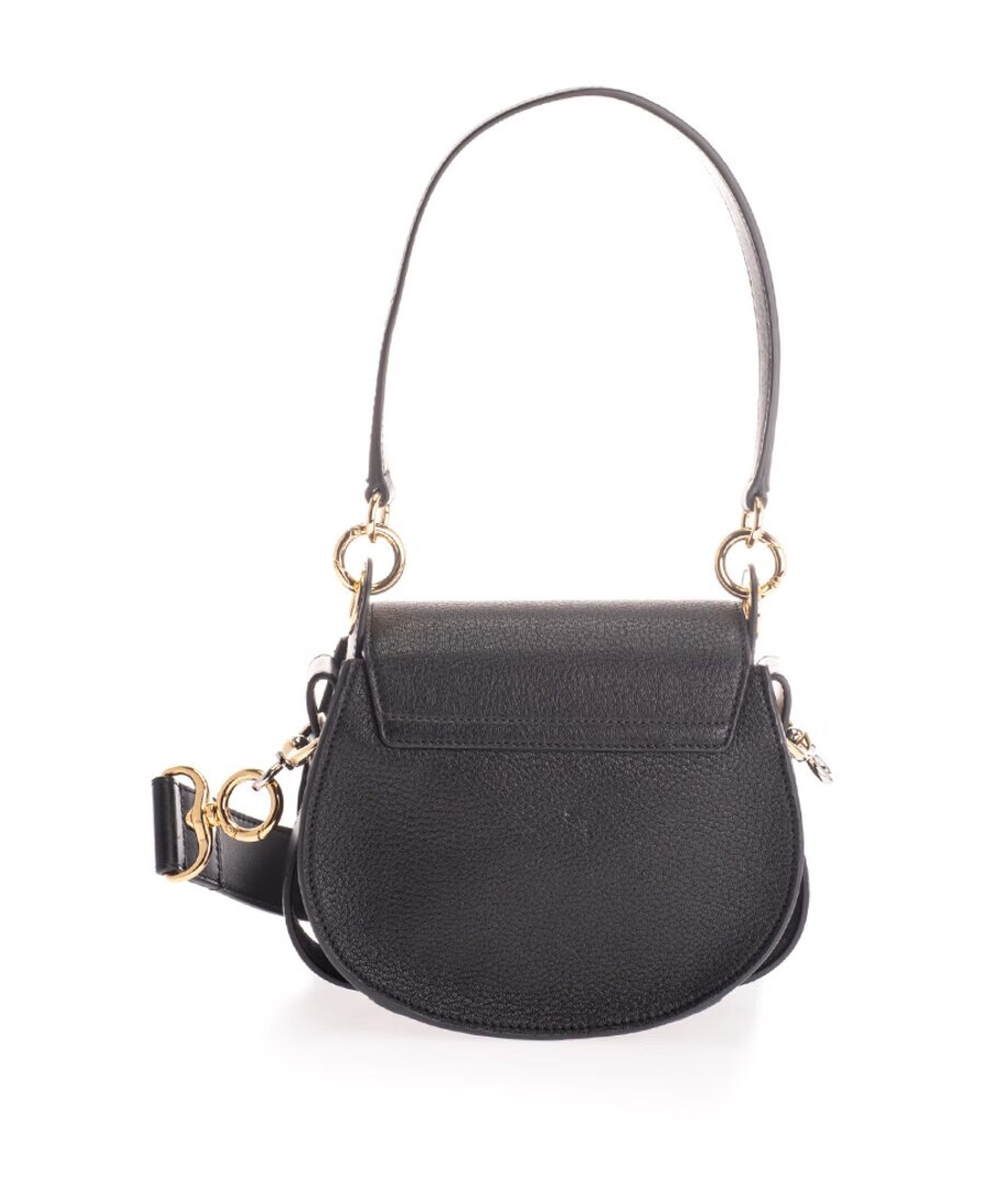 chloe/蔻依女款女士黑色tess小号单肩包chc19ws15送妈妈送女友 黑色