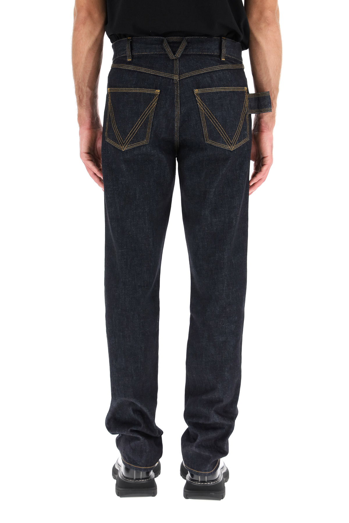 bottega veneta /bv/葆蝶家/宝缇嘉 男士蓝色棉质休闲牛仔裤 蓝色 50