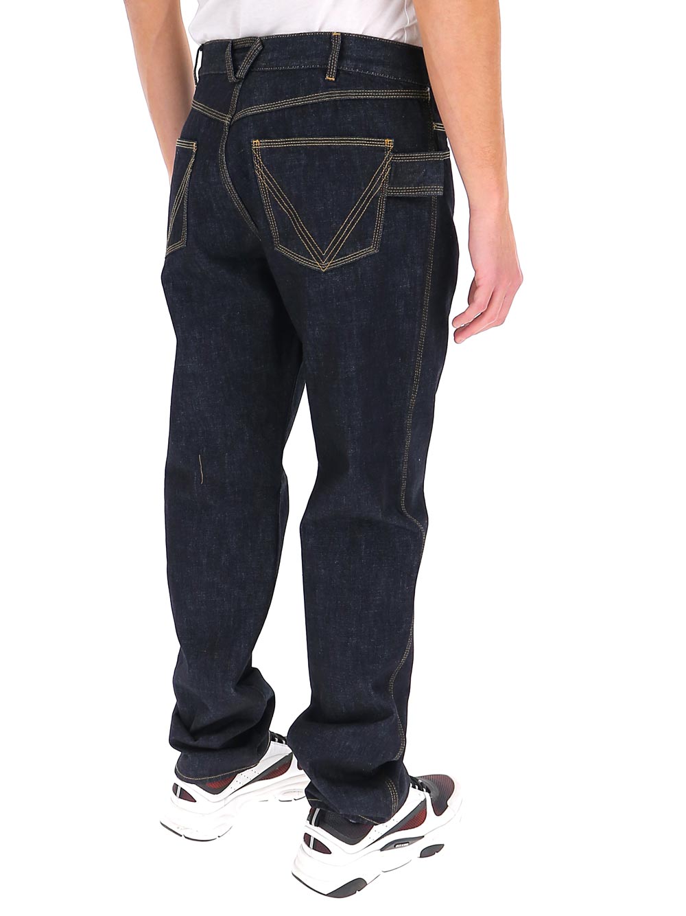 bottega veneta/bv葆蝶家 男士蓝色棉质牛仔裤v08y0-4245 蓝色 50