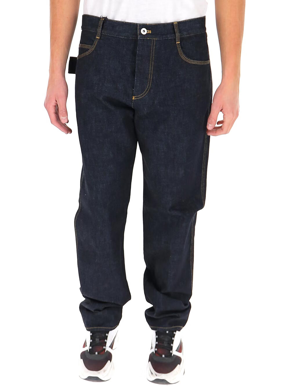 bottega veneta/bv葆蝶家 男士蓝色棉质牛仔裤v08y0-4245 蓝色 50