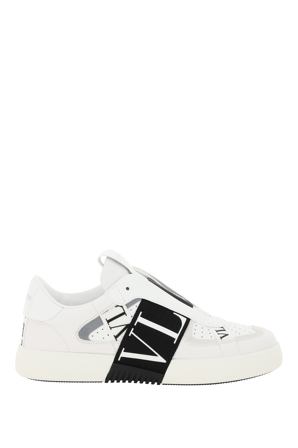 valentino (华伦天奴)一线新款男士白色皮质字母魔术带装饰休闲运动鞋