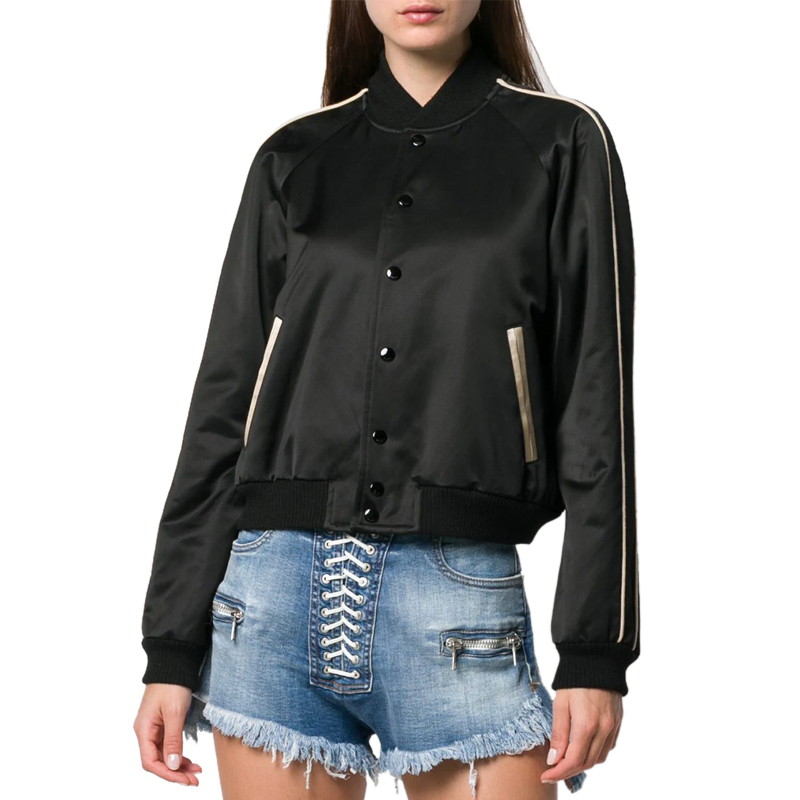 saint laurent/圣罗兰/ysl女款女士黑色外套上衣565341- 黑色 38