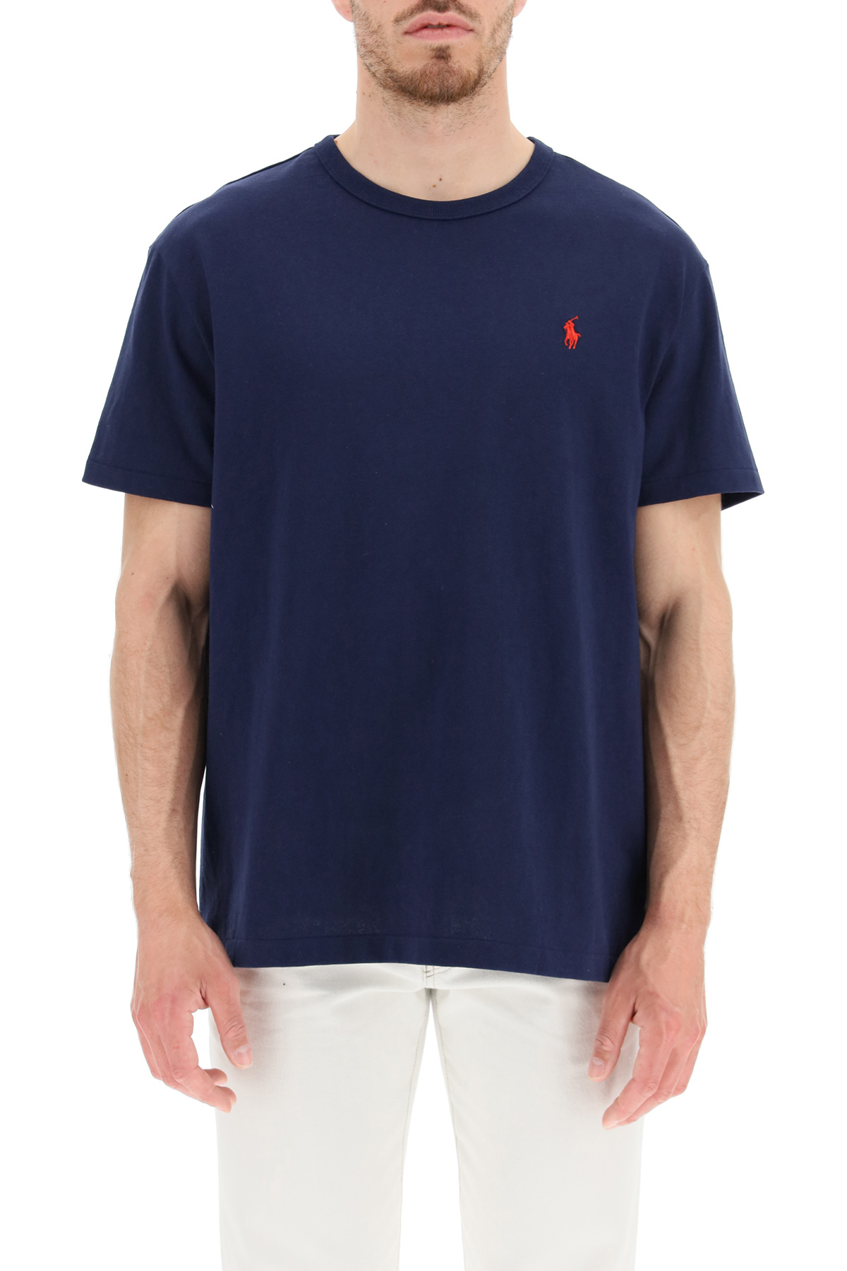 poloralphlauren拉夫劳伦奢侈品男装男士新款蓝色简约t恤蓝色m